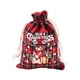 thumbnail image 2 of Bolsa de regalo con cordón | Bolsita de algodón reutilizable para galletas, dulces y recuerdos de fiesta | Envoltorio pequeño para regalos de Navidad y detalles para rellenar calcetines navideños, 2 of 6