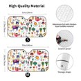 Jgfou Alpaca Flower Pattern Windshield Sun Shade,Car Front Window