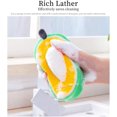 thumbnail image 4 of Washable Dish Sponges, Cute Fruit Shape Thickened Kitchen Sponge, Multifunctional Wipe Decontamination, Dishwashing Sponge 4pcs, 4 of 5