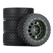 12MM Rubber Hex Tires Wheel Rim Set For Rally 1/10 RC Car HSP RGT LC RACING PTG-2 TT02 Accessories