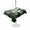 Green, variant on Outdoor Tablecloth with Umbrella Hole for Patio/Picnic/Party/Camping, Dark Green Forest Waterproof Table Cloth Rectangle Table Cover Washable, Watercolor Clouds Trees Mountain (60"x 120")