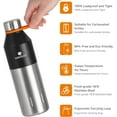 thumbnail image 5 of Santeco Stainless Steel Kola Water Bottle 17 fl oz, Black, 5 of 6