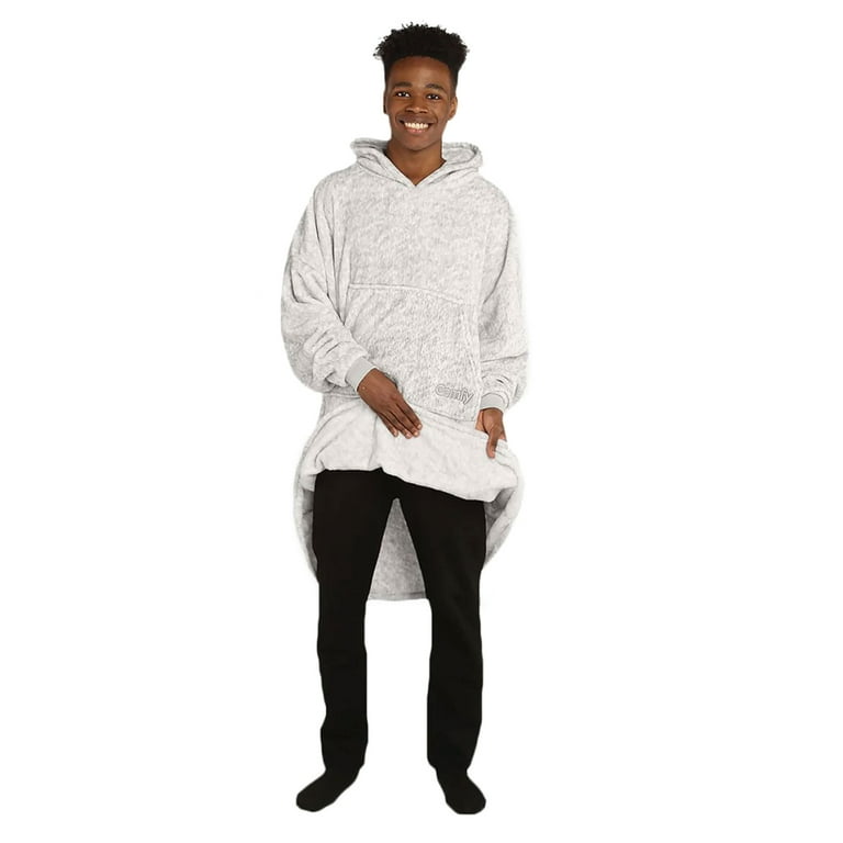 The Comfy Dream Microfiber Hoodie for Adults with Pocket Heather Gray