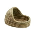 thumbnail image 2 of Hand Woven Rabbit Bed Slipper Shaped Straw Hamster Nest for Mice 27cmx18cm, 2 of 8