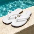 thumbnail image 2 of Flip Flops for Women Thong Flat Sandals Lightweight Minimalist Non-Slip Memory Foam Sole Open Toe Casual Vacation Daily Essentials Classic Beach Slippers, 2 of 7