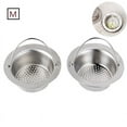 thumbnail image 1 of Paquete de 2 coladores de fregadero de cocina portátiles de acero inoxidable tapón de colador de drenaje para fregadero de cocina familiar Vhermosa LL-1704-1, 1 of 6