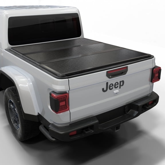 Toptiny Hard Folding Truck Bed Tonneau Cover Fits 2020 - 2026 Jeep Gladiator 5' Bed waterproof pickup bed topper
