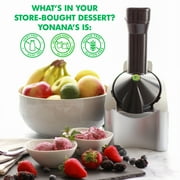 Yonanas Classic Vegan Non-Dairy Frozen Fruit Soft Serve Dessert Maker with 36 Recipe Book, in Silver (IC902ESV23)