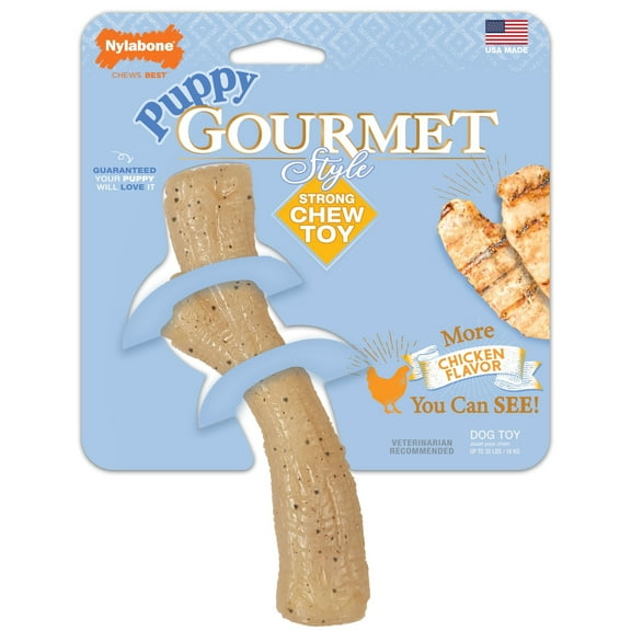 Nylabone Strong Chew Gourmet Style Stick Puppy Chew Toy Chicken Medium (1 Count)