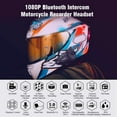thumbnail image 4 of FreedConn Motorcycle Helmet Headset with Camera R1plus, 4 of 5