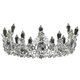 thumbnail image 1 of Corona de pastel de cumpleaños y boda de Reina, flores de carámbano de cristal grandes, diadema hecha a mano, joyería para la cabeza, 1 of 5