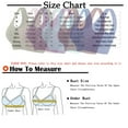 thumbnail image 3 of Non Wired Bras for Women Lift Push Up Seamless Wireless Bra with Soft Support Lace V Neck Bralette Mesh Bras Everyday Bra Dark Blue XXL, 3 of 3