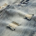 thumbnail image 4 of cllios Mens Denim Shorts Big and Tall, Men's Ripped Denim Trunks Stretchy Washed Jeans Trunks Cut-Off Classic Fit Biker Jeans Trunks, 4 of 6