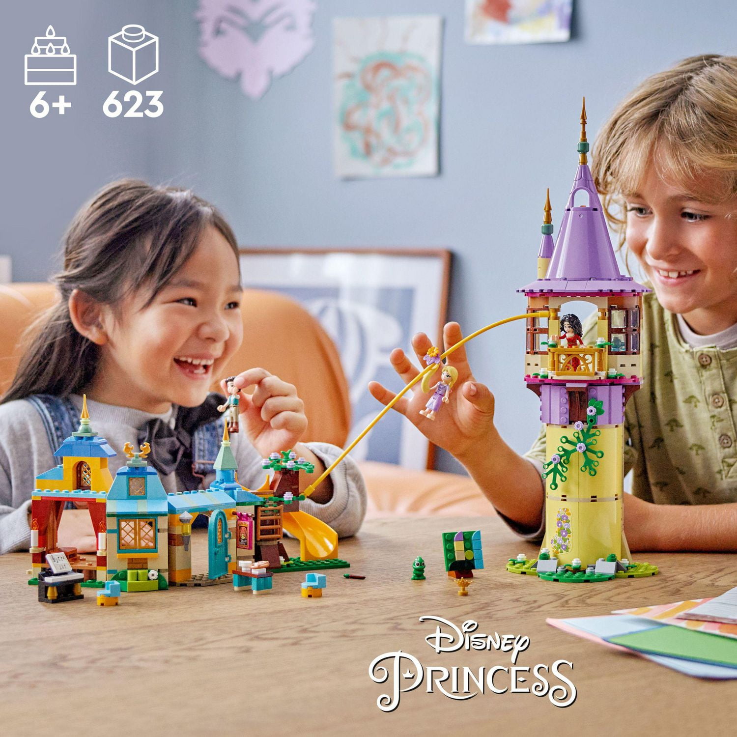 LEGO Disney Princess La tour de Raiponce et Le canard chafouin 43241 Ensemble de construction (623 pièces)