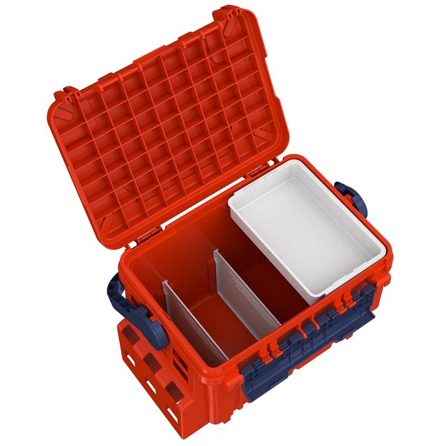 Organizador De Almacenamiento De Pesca Caja de pesca de carpa, multifuncional, portátil, duradera para artes de pesca (S naranja) Tmvgtek Para Estrenar