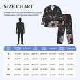 thumbnail image 4 of Lsque Midnight Butterfly Floral Dream Pattern Long Sleeve Pajama Set for Men - Soft 2-Piece Sleepwear and Loungewear Set with Pockets, Comfy Nightwear-XX-Large, 4 of 7