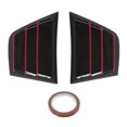 thumbnail image 1 of 2pcs Gloss Black Side Vent Window Cover ABS Window Scoops Louver Replacement for Dodge Charger 2011‑2021Black Red, 1 of 9