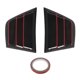 thumbnail image 2 of Encostería de la ventana, cubierta de ventana de ventilacia lateral antiimpacto, brillo de desgaste negro resistente a accesorios para automóviles, 2 of 7