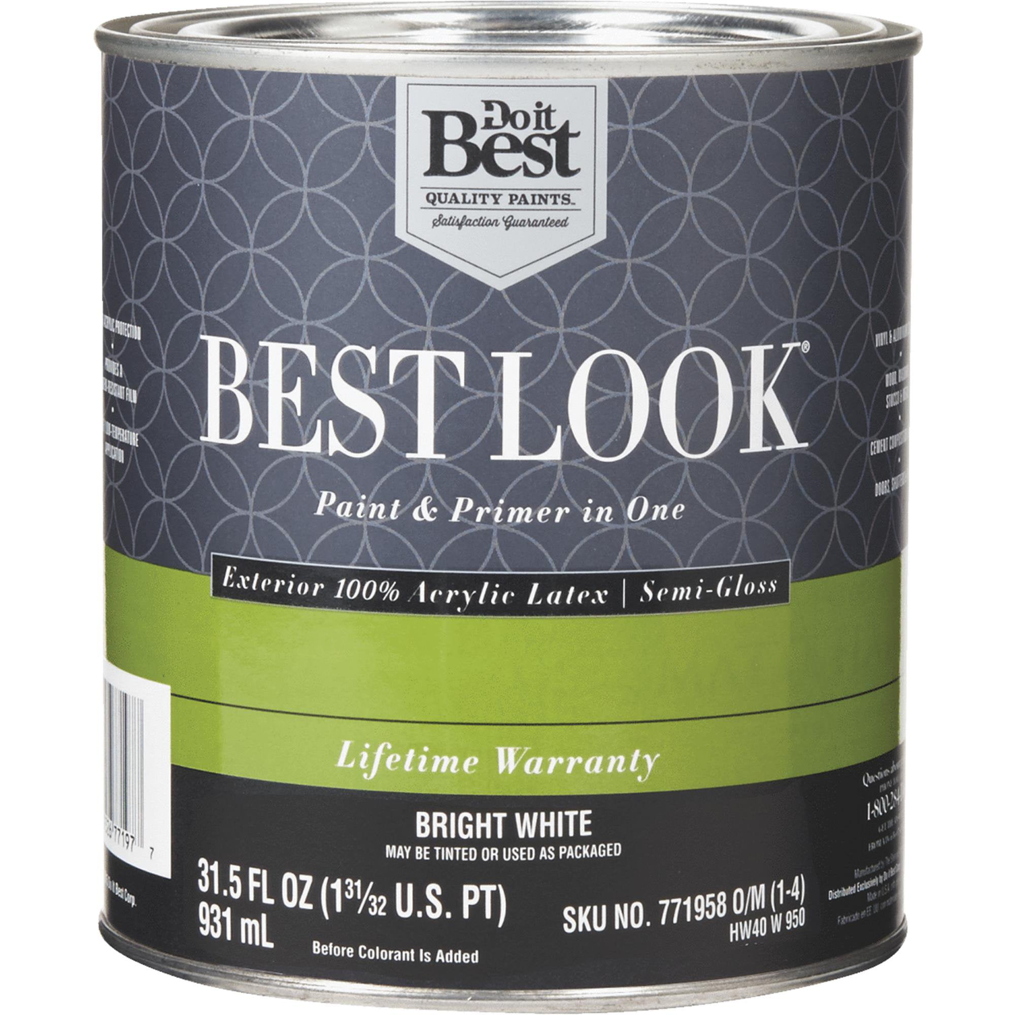 Best Look 100 Acrylic Latex Paint &amp; Primer In One Semi