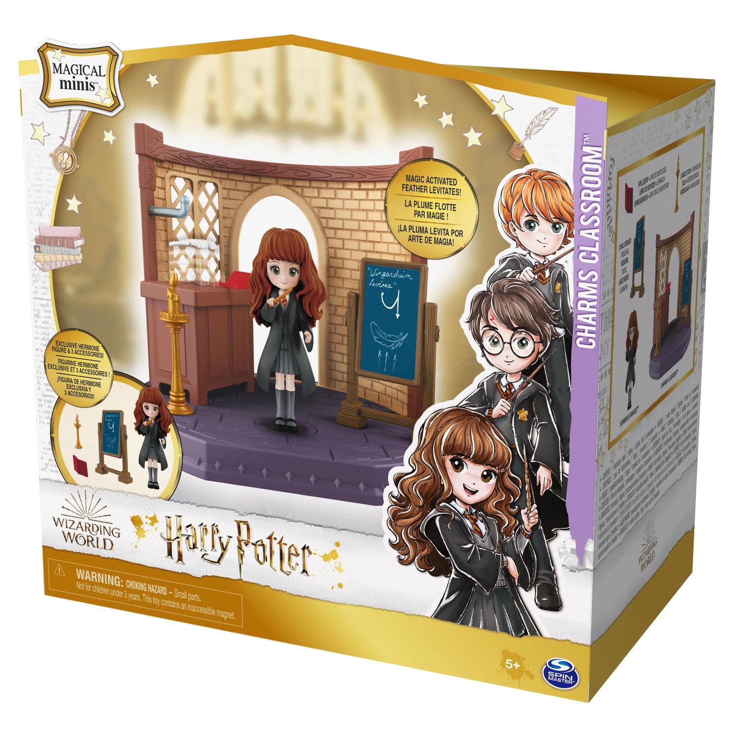 Wizarding World, Magical Minis Charms Classroom with Exclusive Hermione Granger Figure and Accessories, Kids Toys for Girls and Boys Ages 5 and up