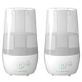 thumbnail image 1 of 70-Hour Ultrasonic Cool Mist Tabletop Humidifier with Aroma Tray, 2-Pack, 1 of 3