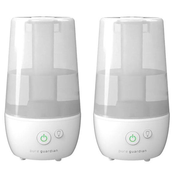 Humidificateur de Table à Ultrasons à Brume Fraîche de 70 Heures avec Plateau Aromatique, Lot de 2