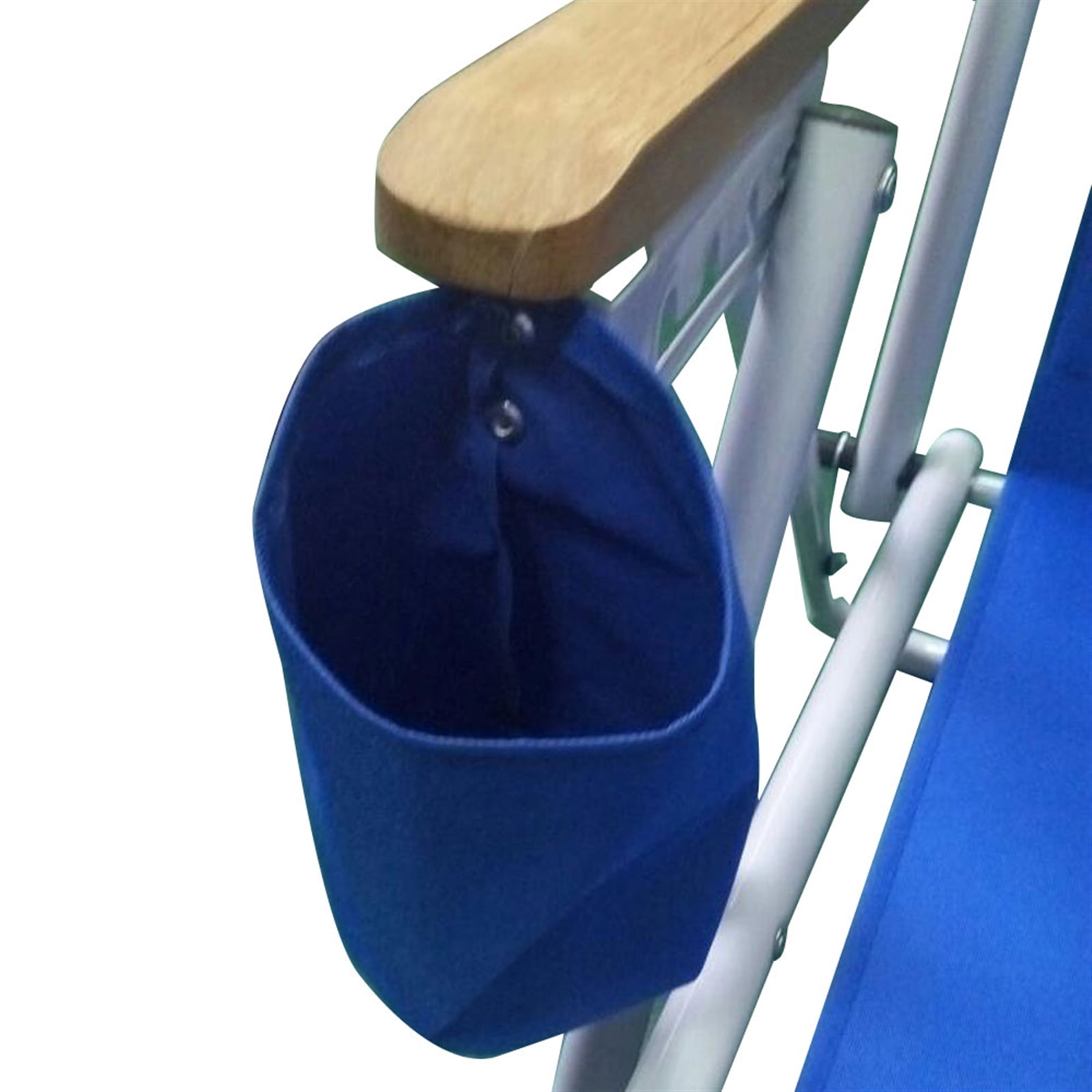Portable High Strength Beach Chair with Adjustable Headrest,Sturdy, Foldable, for Camping, Fishing, Outdoor Relaxation Blue