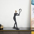 thumbnail image 4 of de resina, escultura para hombre, estatua de piedra Bádminton Sunnimix Figurilla abstracta, 4 of 7