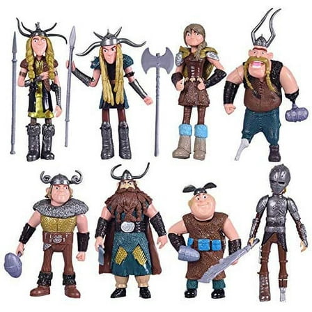 Dragon 8 pcs Figures Hiccup Astrid Stoick & Ruffnut