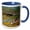 Blue/White, variant on 3drose, Norway, Lofoten. Sea Kayaks in Intertidal Zone - Eu21 Fno0074 - Fredrik Norrsell, 11oz Two-tone Yellow Mug