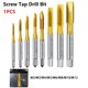 thumbnail image 2 of Kit de herramientas Lylong para machos de roscar con revestimiento HSS, brocas M2 y machos de roscar con flauta recta métrica M10, 2 of 5