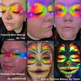 thumbnail image 3 of Paleta de sombras de ojos con purpurina de neón Afflano que brilla en la oscuridad, 3 of 9