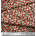 thumbnail image 2 of Soimoi Rayon Fabric Artistic Floral Printed Fabric 1 Yard 56 Inch Wide, 2 of 3