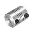 thumbnail image 5 of Uxcell 2PCS Motor Shaft 5mm to 5mm Helical Beam Coupler Coupling 25mm Dia 30mm Length, 5 of 6