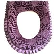 thumbnail image 1 of Funda de asiento de inodoro cálida Dinheiro, lavable, alfombrilla para inodoro con cremallera, 1 of 5
