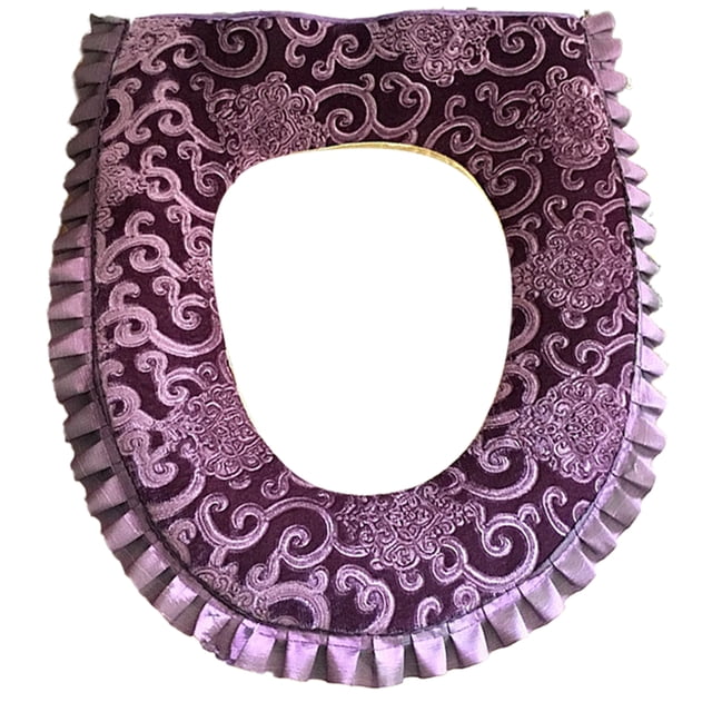 Funda de asiento de inodoro cálida Dinheiro, lavable, alfombrilla para inodoro con cremallera
