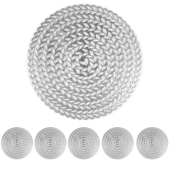 Coasters for Drinks Absorbent, Minimalist Coaster Set for Home Decor Tabletop Protection Suitable for Kinds of Cups,Silver