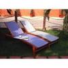 Hardwood and Mesh Double Lounger