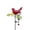 Red-#1035, variant on Bird Garden Stakes, Metal Shaking Head Bird Decorative Yard Stakes, Rust Resistant Outdoor Garden Art for Lawn Patio Pathway, Colorful Bird and Wildflower Garden Accent (14.2 Inch)