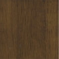 thumbnail image 3 of HomePop Transitional Wood and Faux Leather Barrel Accent Chair in Brown, 3 of 12