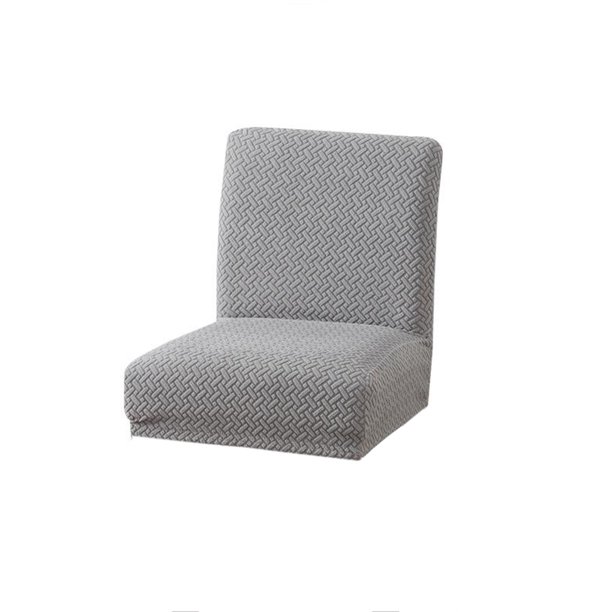 Cubierta de Silla de Comedor Simple Elástica de Una Pieza Cubierta de Silla de Tela de Tela de de Hotel de Restaurante Universal - Gris Sunnimix Cubierta de asiento