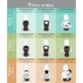 thumbnail image 4 of Ultimate Comfort Hip Seat Baby and Child Carrier With 9 Ways To Wear in Light Gray Dove, 4 of 7