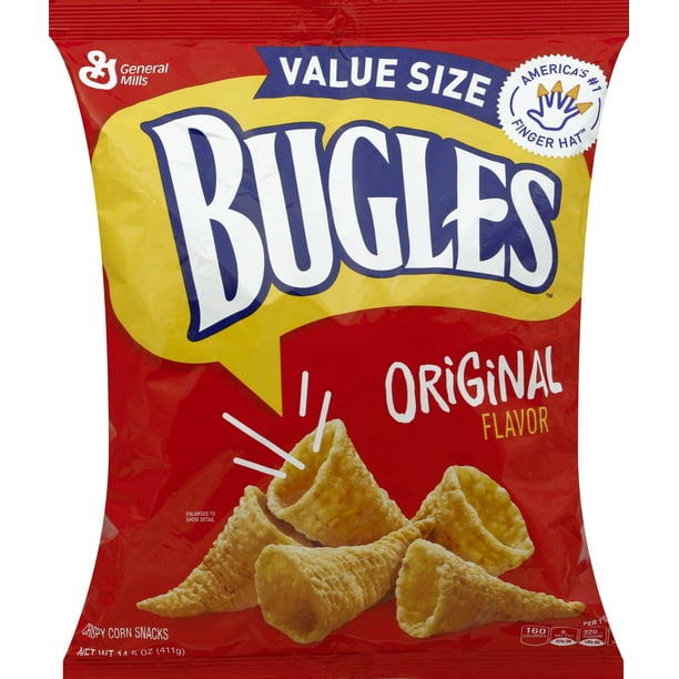 Bugles Original Flavor Crispy Corn Snacks, 14.5 oz