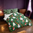 thumbnail image 2 of Manfei Festive Snowman 7-Piece Twin Bedding,Traditional Christmas Tree Santa Hat Bedding Comforter Set,Christmas Reversible, 2 of 6