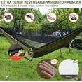 thumbnail image 2 of Portable Camping Hammock with Rain Fly Tarp & Mosquito Net - Single/Double Hammock Tent for Backpacking, Hiking, Travel & Yard - Lightweight, Durable & Easy Setup (Green), 2 of 8