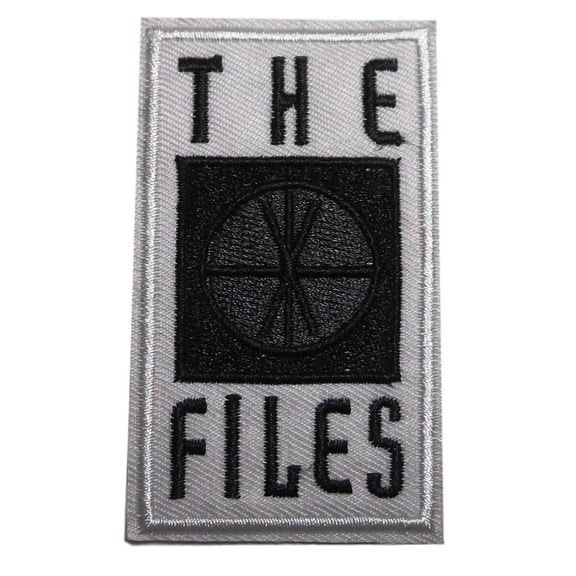 The X Files Name Logo 3 " Tall Embroidered Iron On Patch