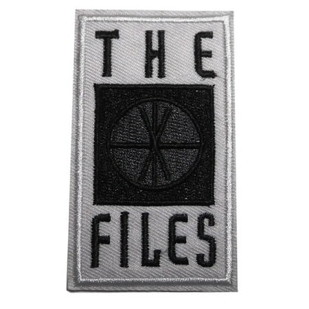 The X Files Name Logo 3 " Tall Embroidered Iron On Patch
