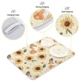 thumbnail image 4 of Sunflowers Shiba Inu Dogs Dish Drying Mat Dish Drainer Rack Mats Water Absorbent Non-Slip Easy Clean Heat Resistant for Kitchen Counter, 4 of 8