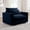 Blue, variant on Deep Seat Single Sofa, Upholstered Accent Chair with Waist Pillow, Modern Sectional Sofa Couches for Living Room, Office, Apartment, Small Comfy Couch, Beige