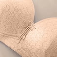 thumbnail image 5 of Ashirexll Bras for Women Adjustable Straps Solid Color Plus Size Gathering Full Cup Bra Without Underwire Hold Side Breasts Sagging Wireless Bras Beige 3XL, 5 of 8
